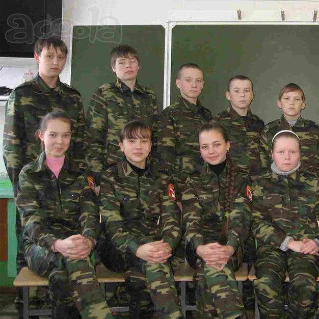 Камуфляжная форма летняя для кадетов ткань грета смесовая цвет флора