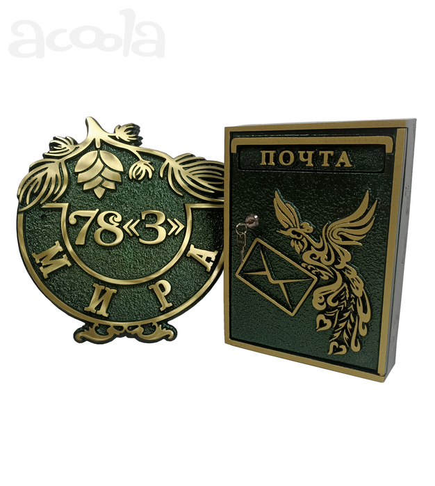 Адресные номера из литого металла